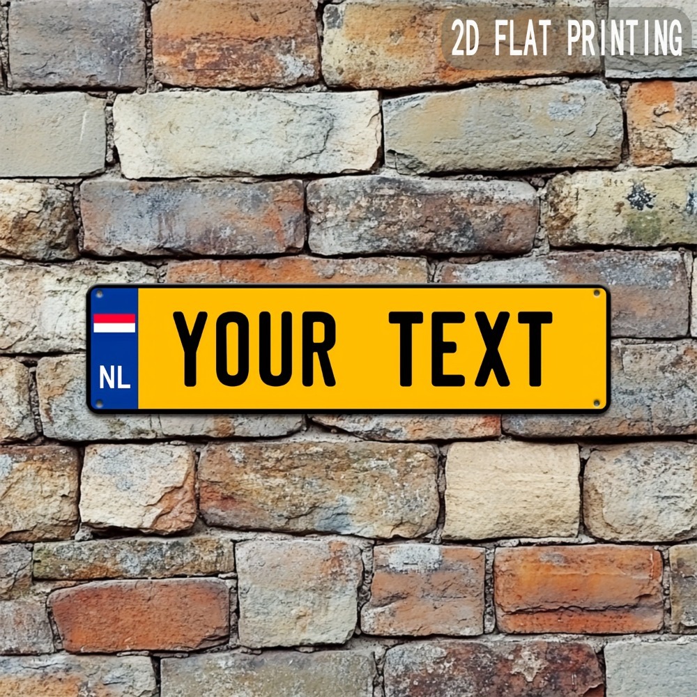 Home Bar Signs - Durable Customizable 2D Flat Dutch Sign
