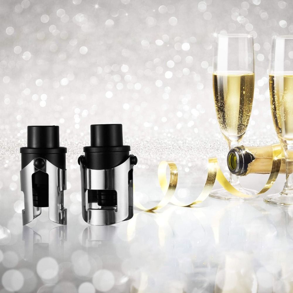Wine Preservation Pump - 2pcs Built-in Pressure Pump Vacuum Champagne