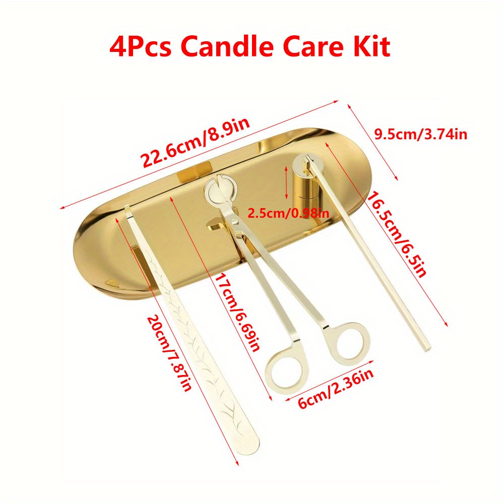 4pcs/set Luxury Candle Care Ki - Home Barber ulasan dan harga