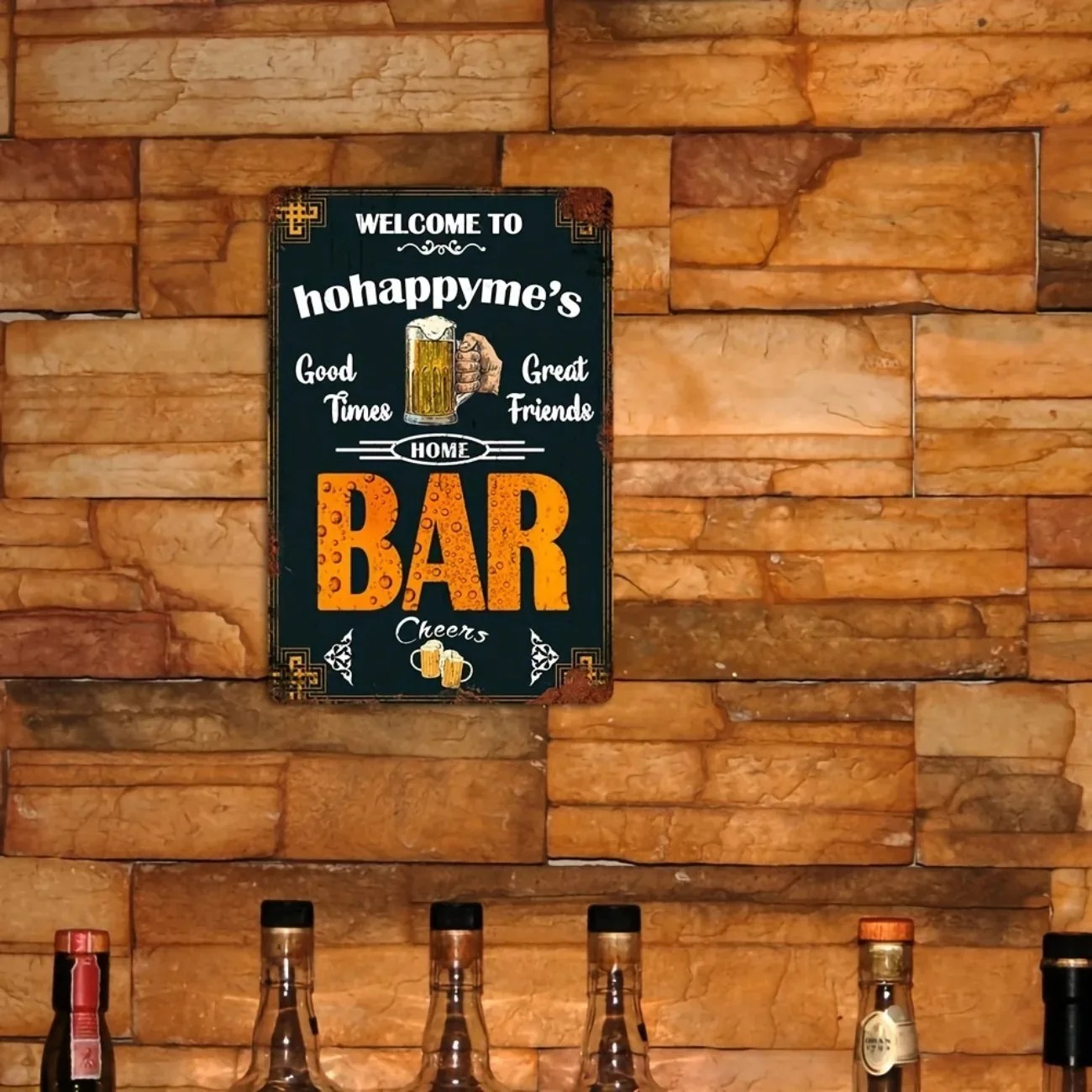 1pc Customizable Vintage Metal - Home Bar Signs ulasan dan harga