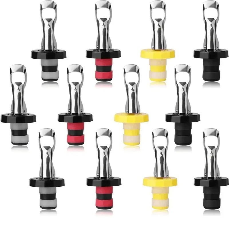 1/12PCS Vacuum Bottle Stoppers - Wine Preservation Pump ulasan dan harga