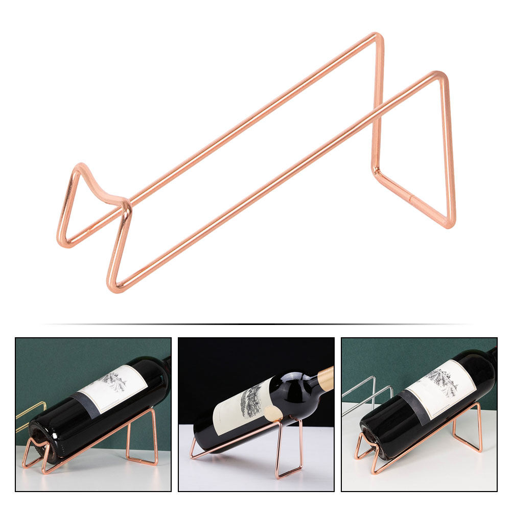 Minimalist Iron Wine Holder Si - Home Bar Stand ulasan dan harga