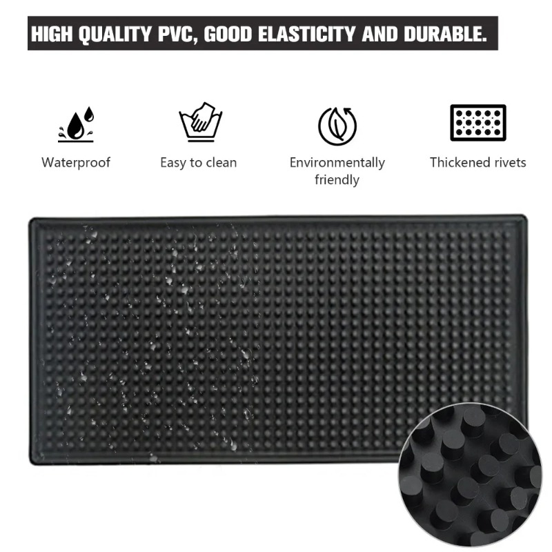Bar Mat Rubber Dish Drying Mat - Home Bar Shelf ulasan dan harga