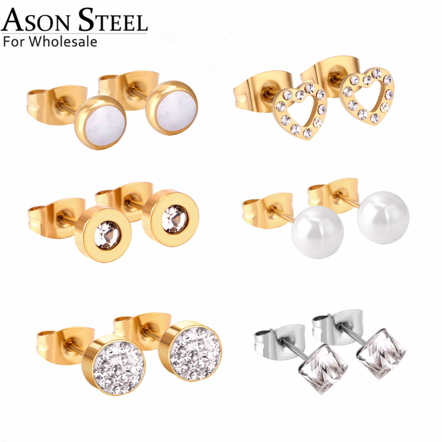 ASONSTEEL 6pairs/Box Round Squ - Bar Cart Gold ulasan dan harga