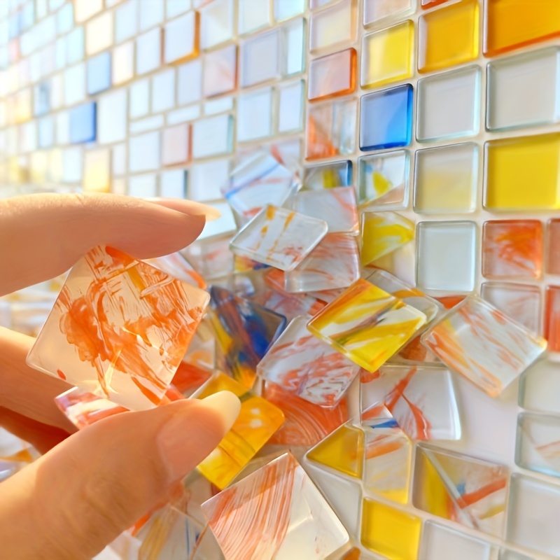 100g square mosaic hand-painte - Home Bar And Counter ulasan dan harga