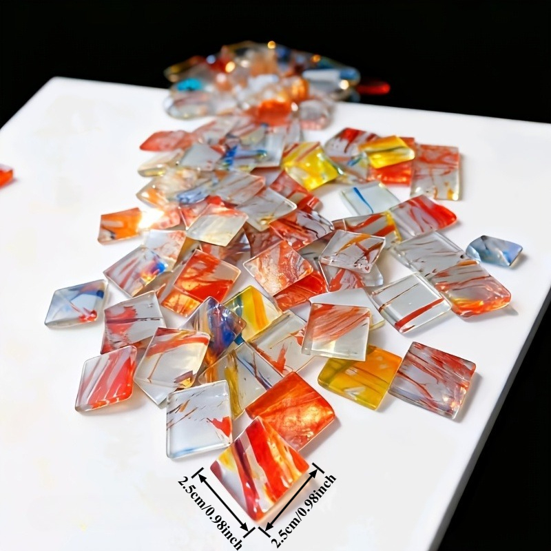 100g square mosaic hand-painte - Home Bar And Counter ulasan dan harga