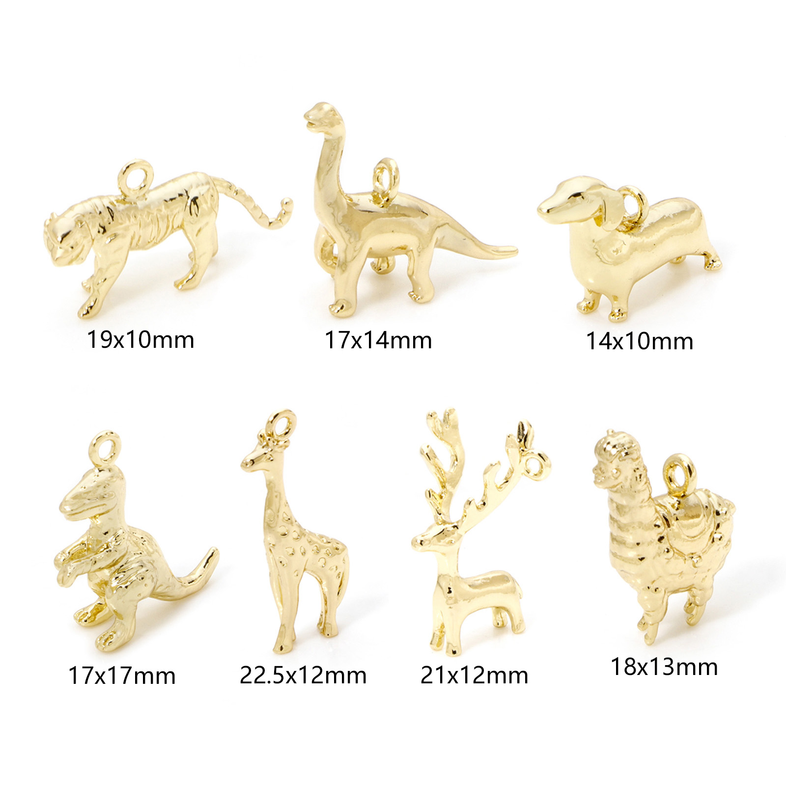 2pcs Animal Brass Charms 18k G - Bar Cart Gold ulasan dan harga