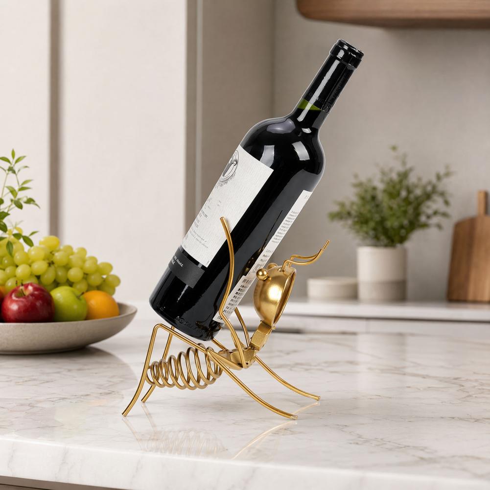 Solid Metal Wine Stand Unique  - Home Bar Stand ulasan dan harga