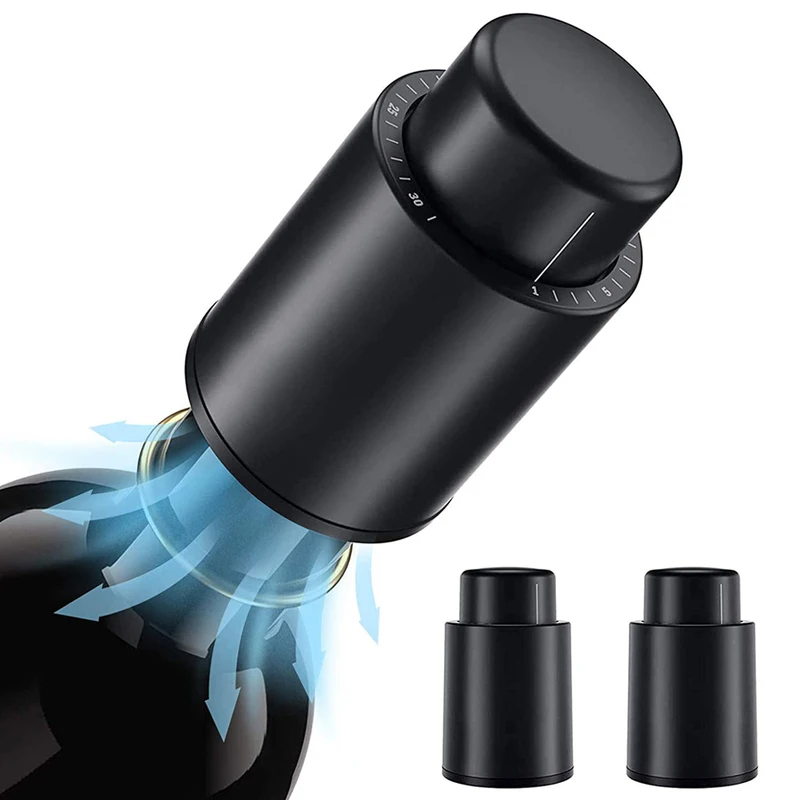 Vacuum Wine Bottle Stopper Sea - Wine Preservation Pump ulasan dan harga