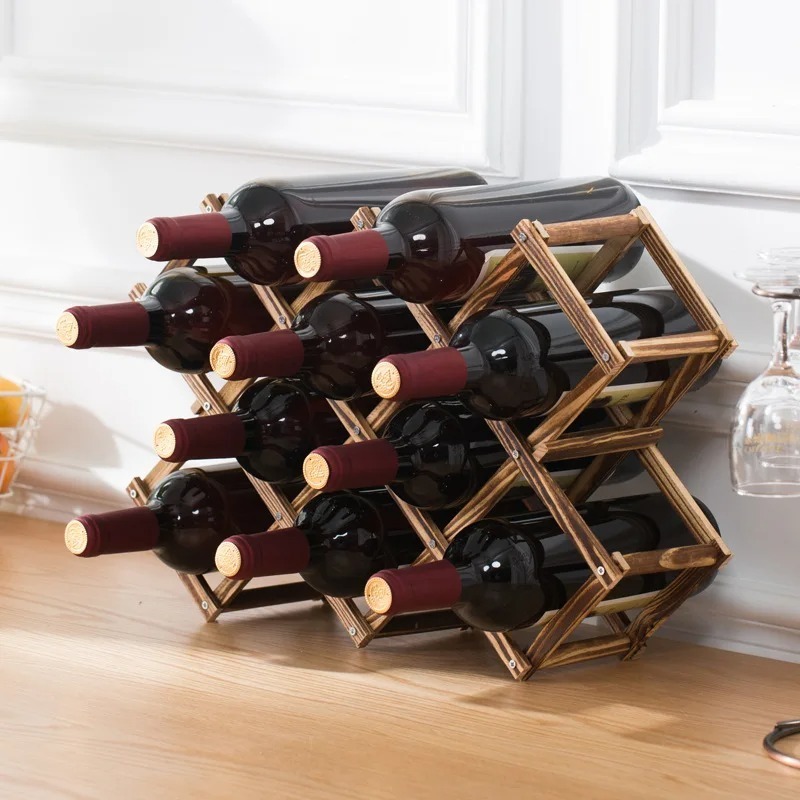 Stackable Wine Storage Shelves - Home Bar Shelf ulasan dan harga