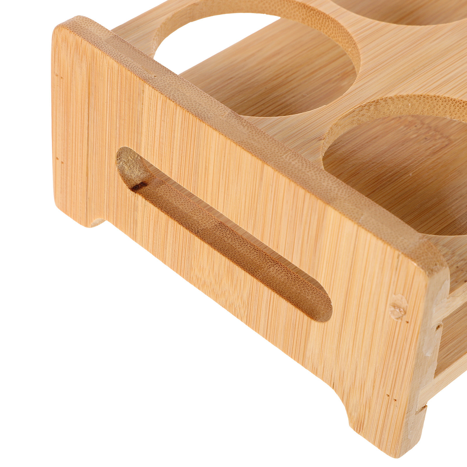 Bamboo Shot Glass Holder Premi - Home Bar Stand ulasan dan harga