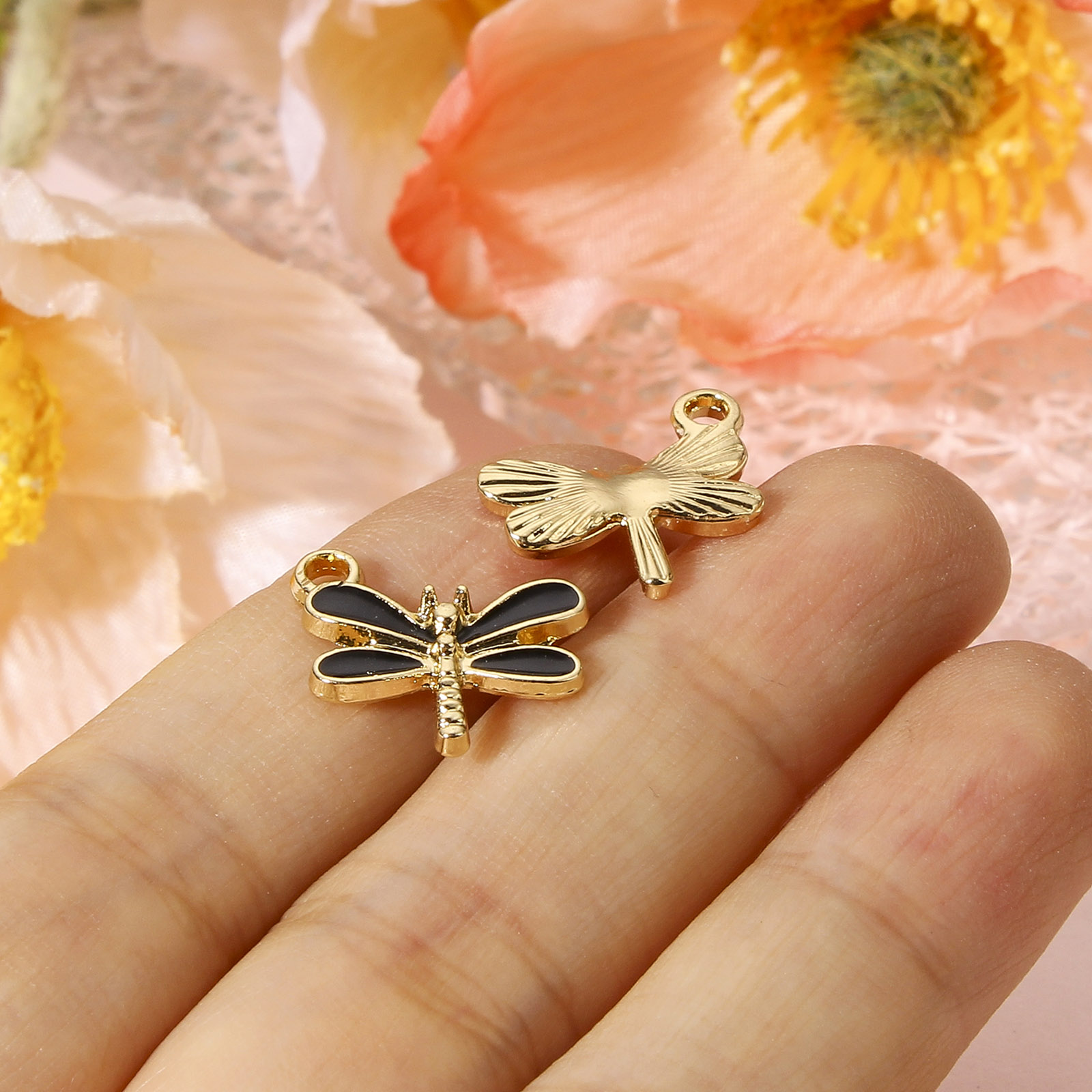 10 PCs  Dragonfly Animal Ename - Bar Cart Gold ulasan dan harga