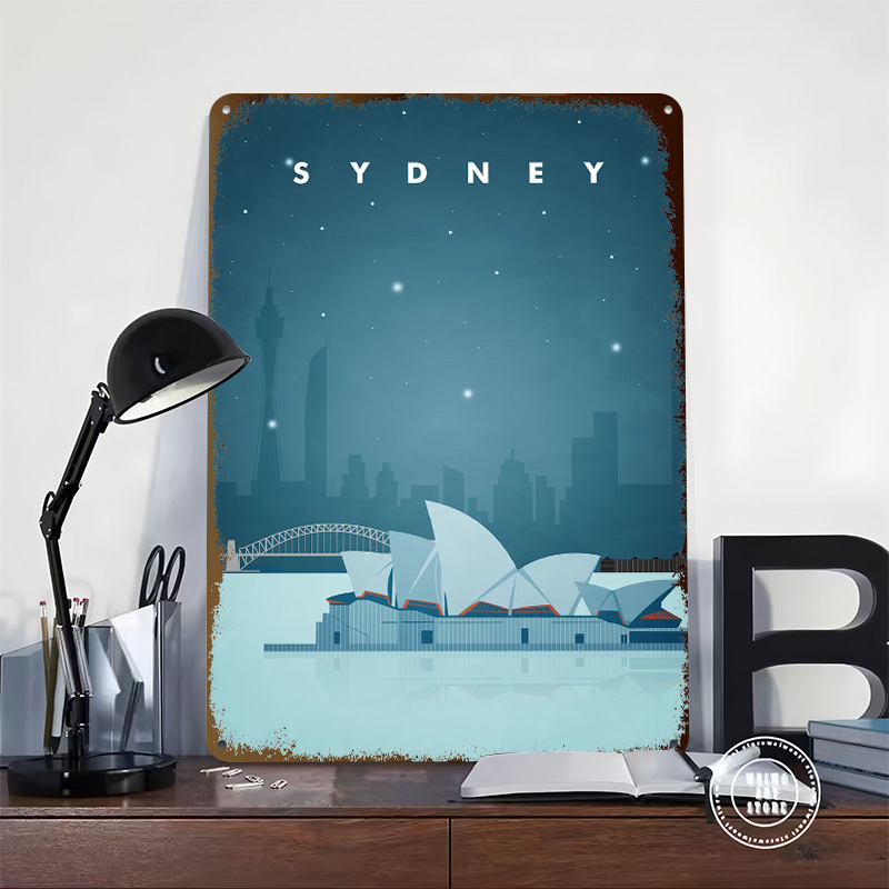 Sydney Travel Poster Customize - Home Bar Sydney ulasan dan harga